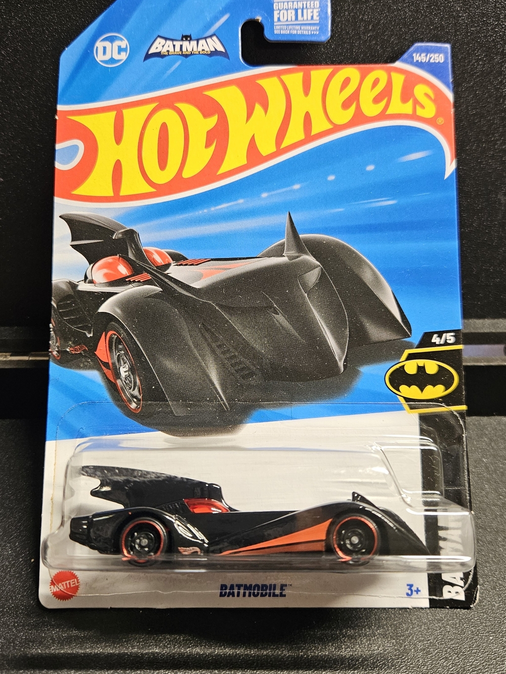 Batmobile Kids Toy Car - Black with Orange Accents